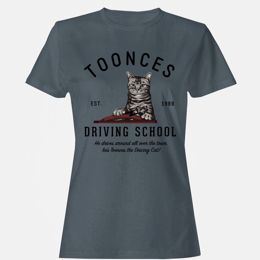Funny Cat Driving School - Charcoal - 3