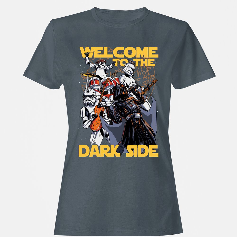 Women's T-Shirt - T6B9QAHD - Charcoal - 3