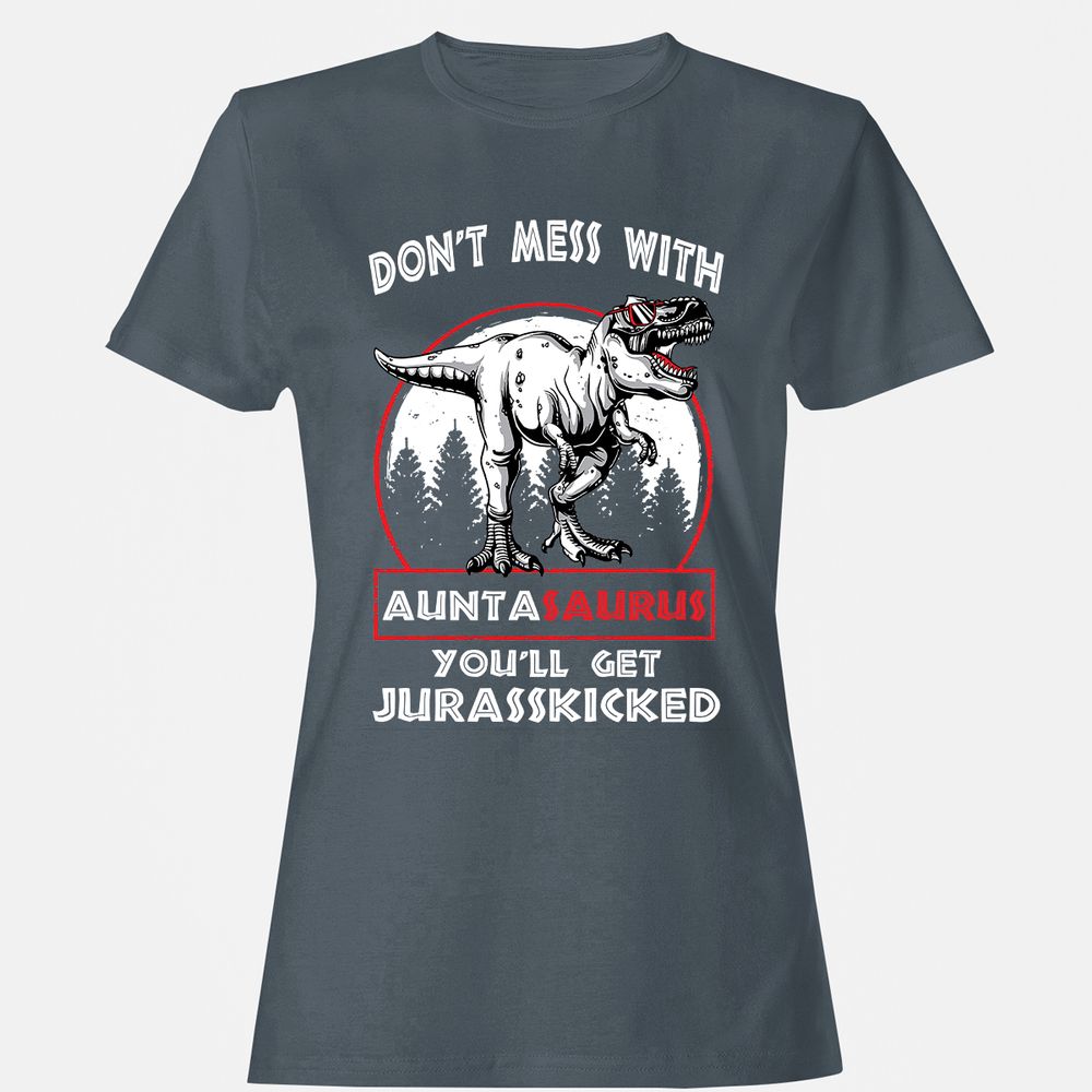 Women's T-Shirt - 87D8J5LA - Charcoal - 3