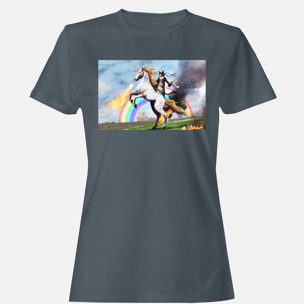 Women's T-Shirt - V88Y55VV - Charcoal - 3