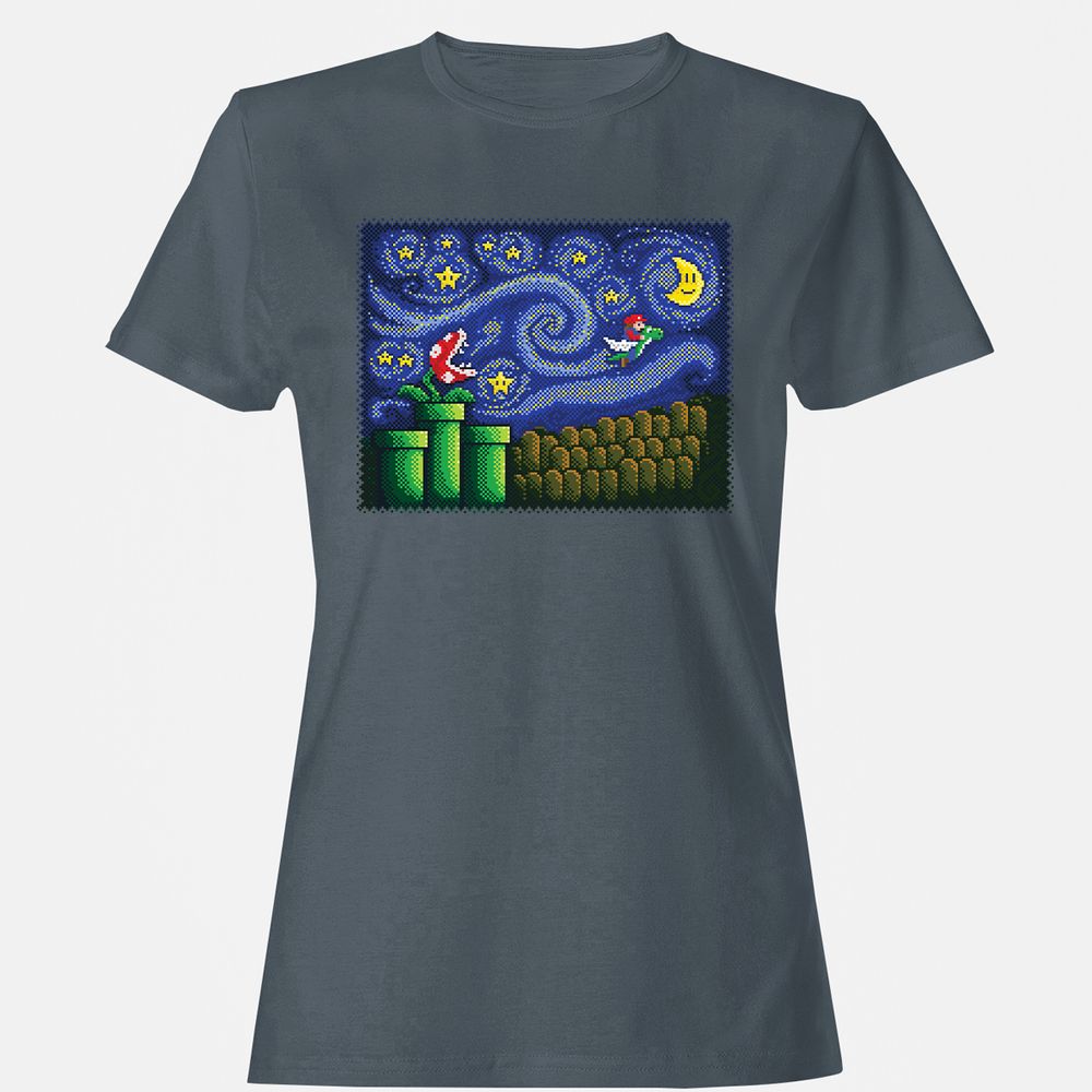 Women's T-Shirt - 3B7RV6XM - Charcoal - 3
