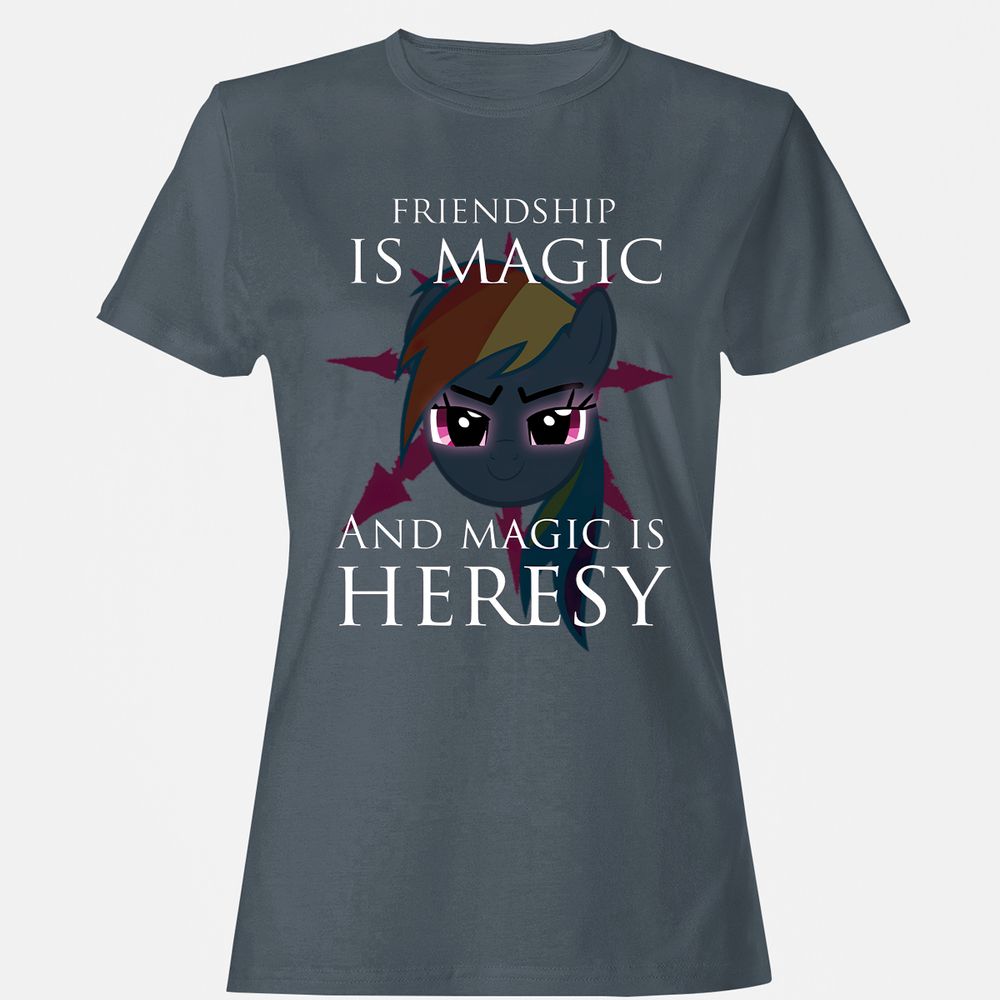 Women's T-Shirt - 2CLYDRZG - Charcoal - 3