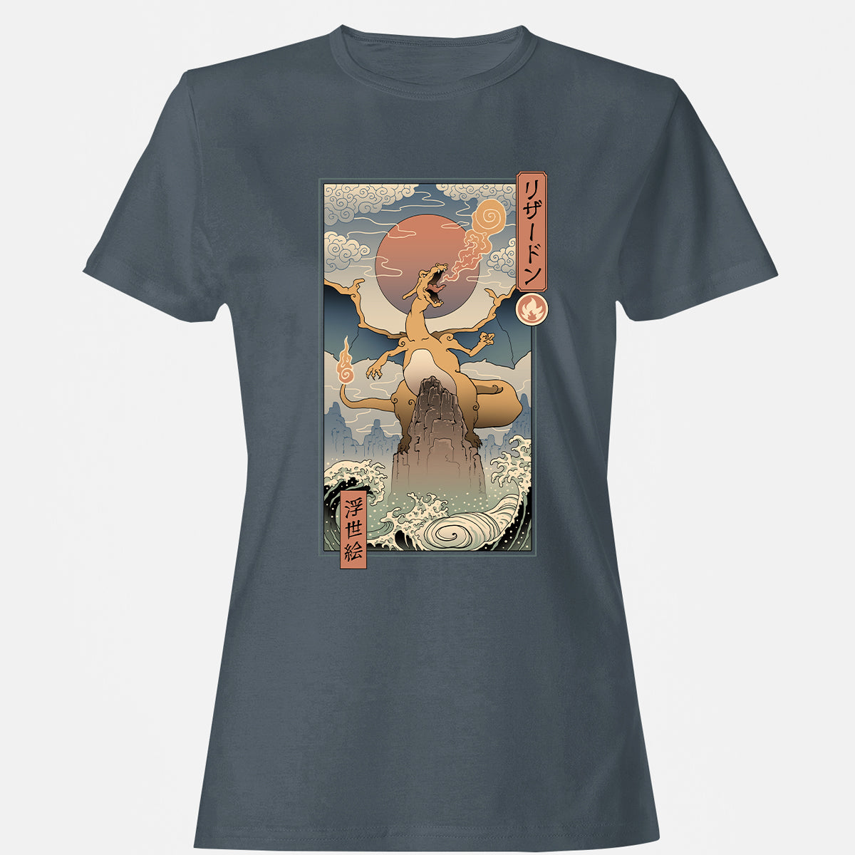 Women's T-Shirt - H68AJRNL - Charcoal - 3