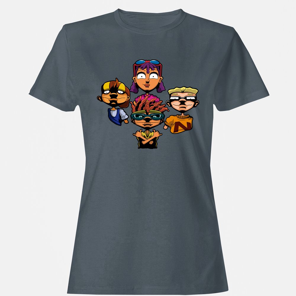 Women's T-Shirt - 6LV52FGY - Charcoal - 3