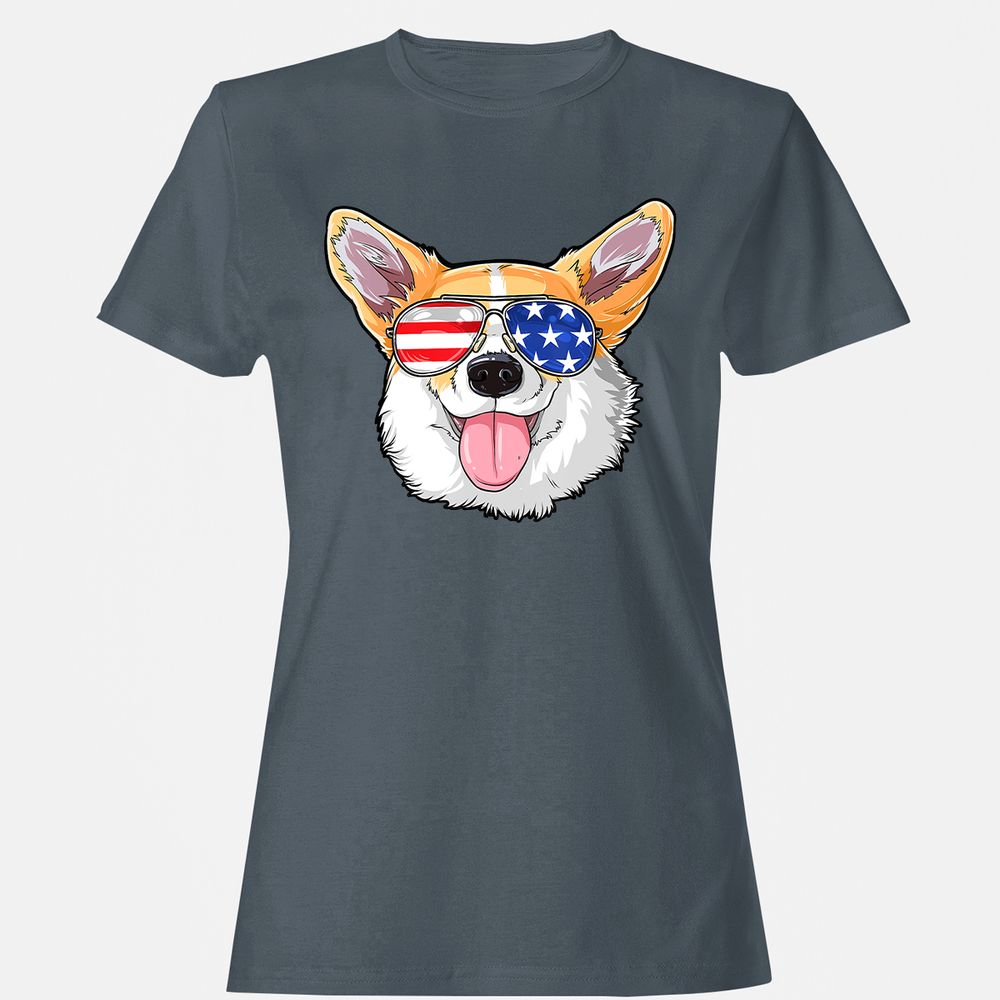 Women's T-Shirt - V8QJBY3S - Charcoal - 3