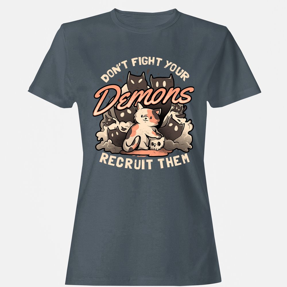 Women's T-Shirt - A4YQWAFN - Charcoal - 3