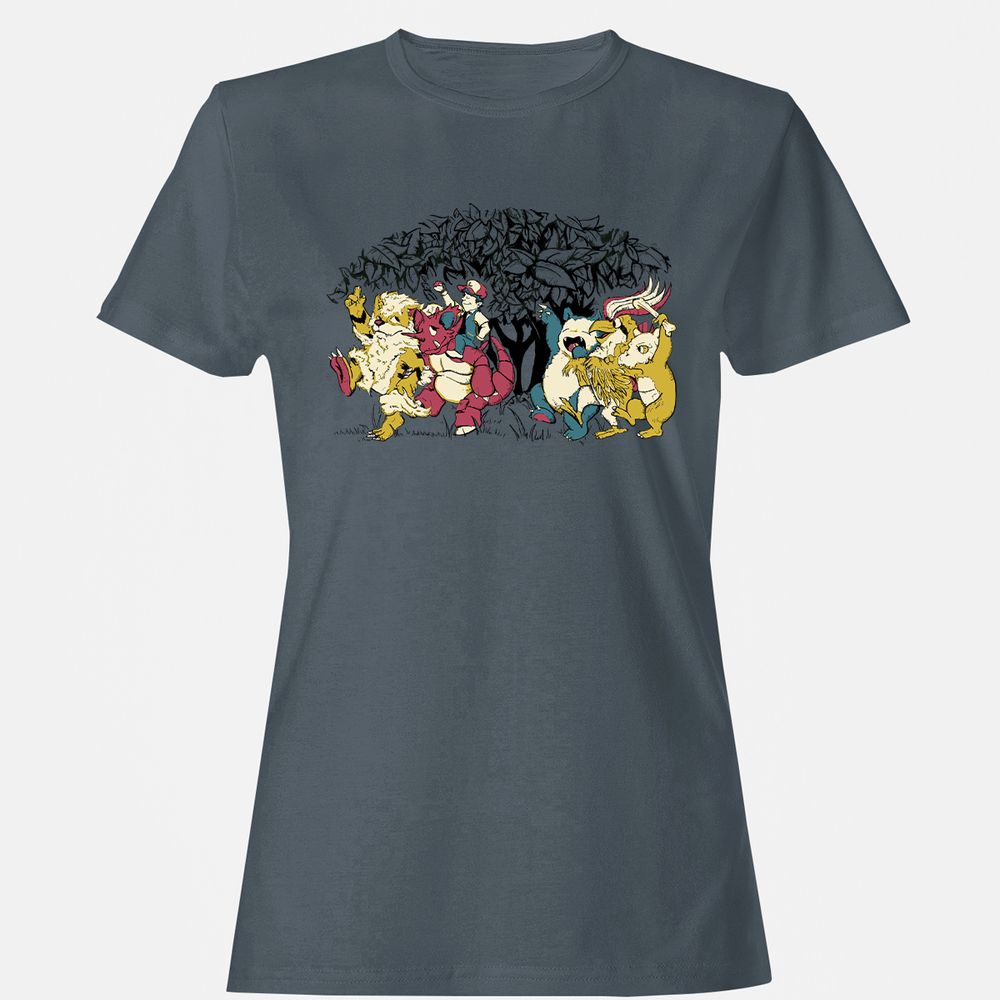 Women's T-Shirt - LTQRQBEW - Charcoal - 3