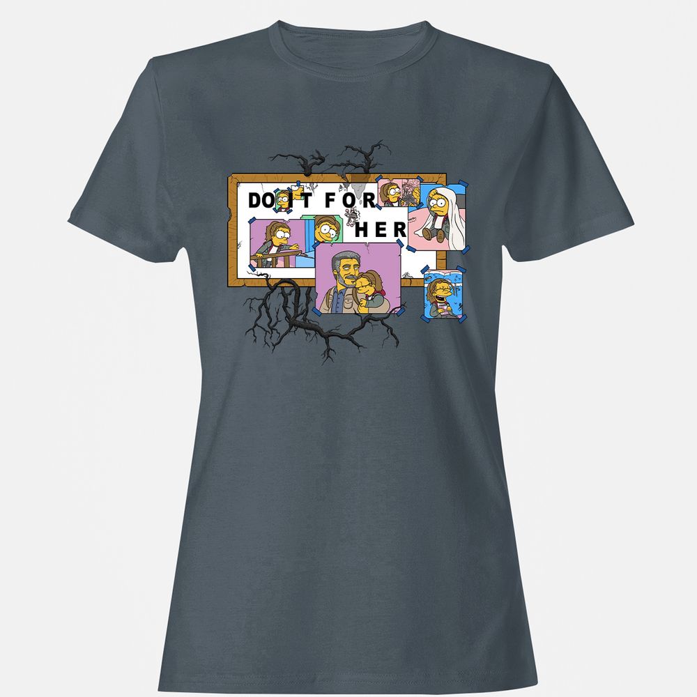 Women's T-Shirt - 77ELXE7H - Charcoal - 3