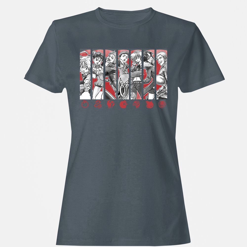 Women's T-Shirt - 82JQA7B2 - Charcoal - 3