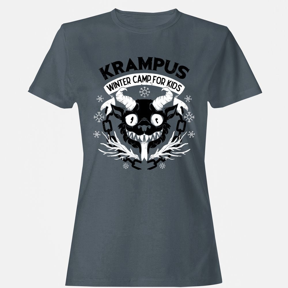 Women's T-Shirt - 4GC61Y8Q - Charcoal - 3