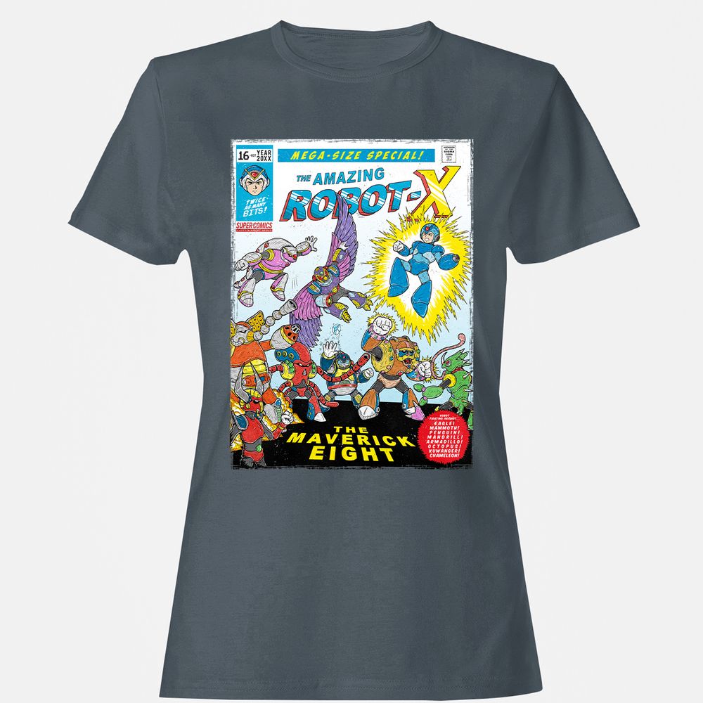 Women's T-Shirt - AJMJFKAA - Charcoal - 3