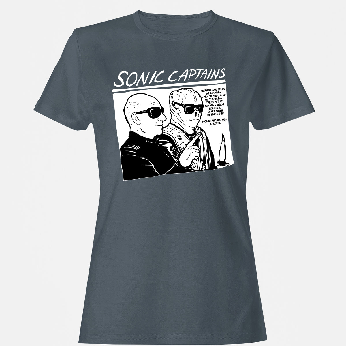 Women's T-Shirt - 828X1VUV - Charcoal - 3