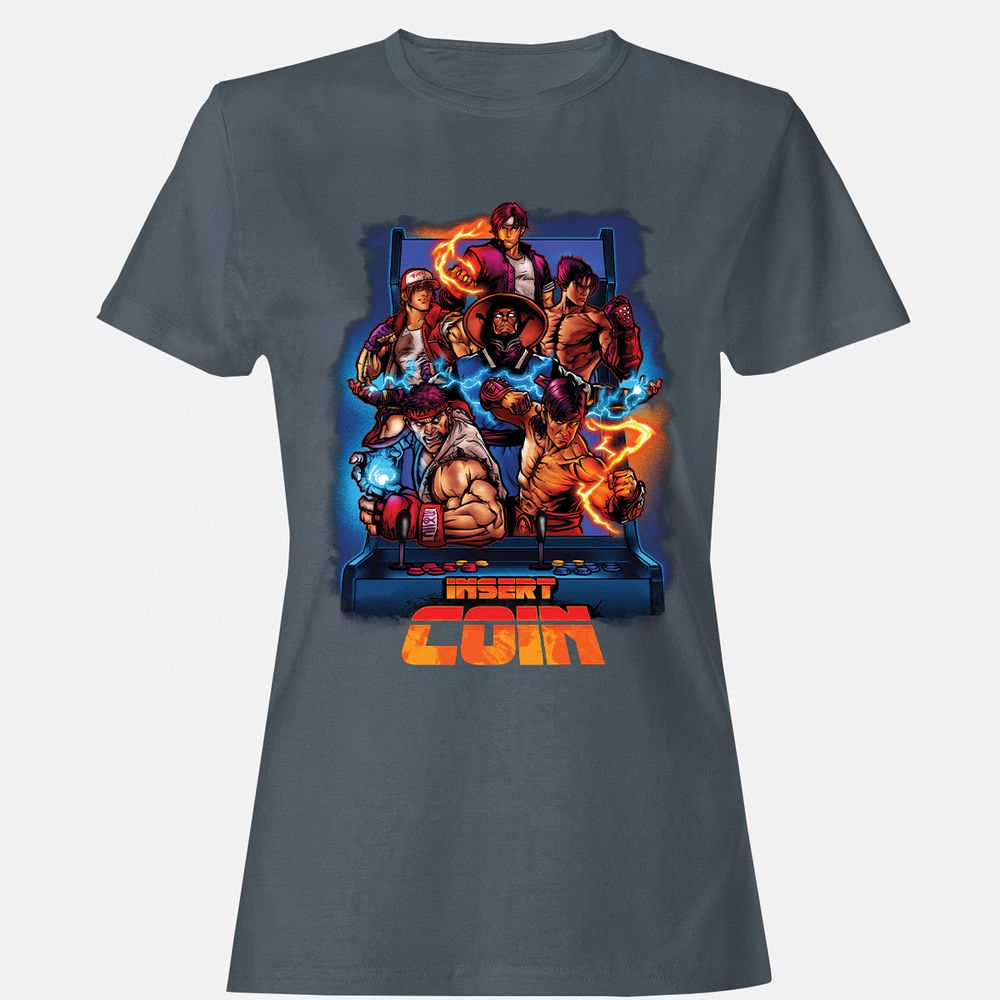 Women's T-Shirt - QB448NDV - Charcoal - 3