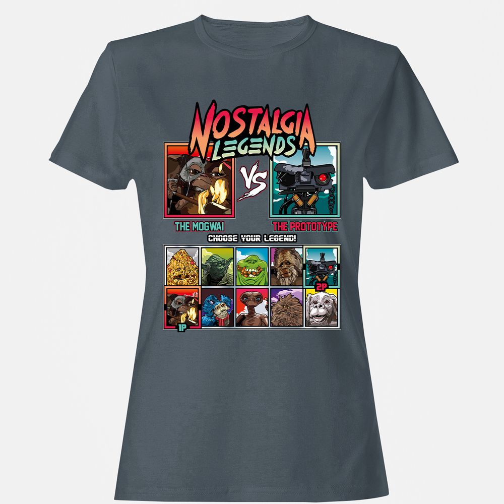 Women's T-Shirt - V3GQMPZ9 - Charcoal - 3