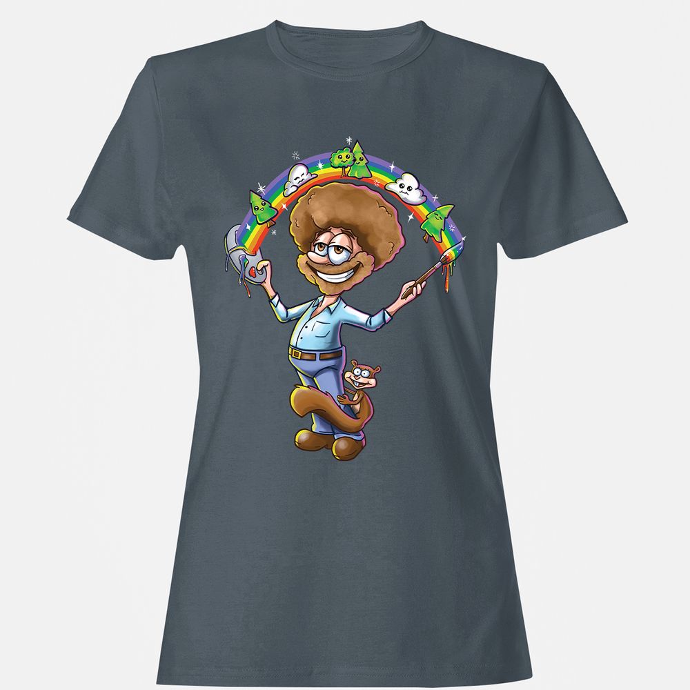 Women's T-Shirt - Z5VYS4F8 - Charcoal - 3