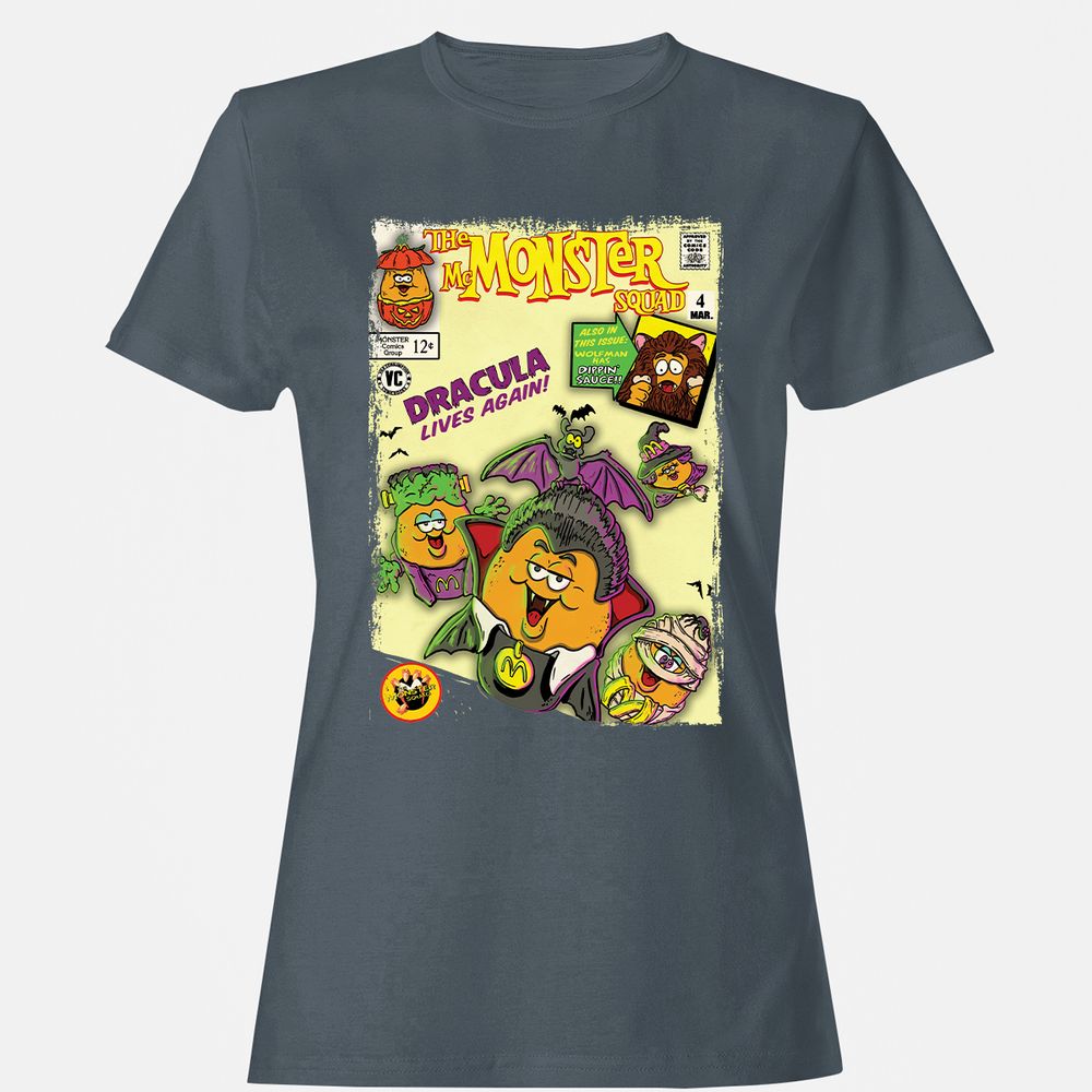 Women's T-Shirt - 7E26KNCE - Charcoal - 3