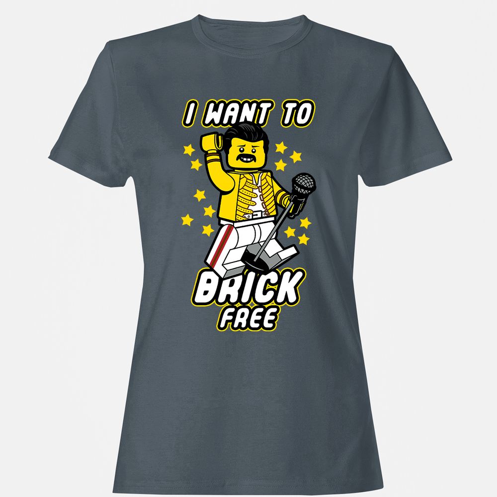 Women's T-Shirt - J7HBEHYQ - Charcoal - 3