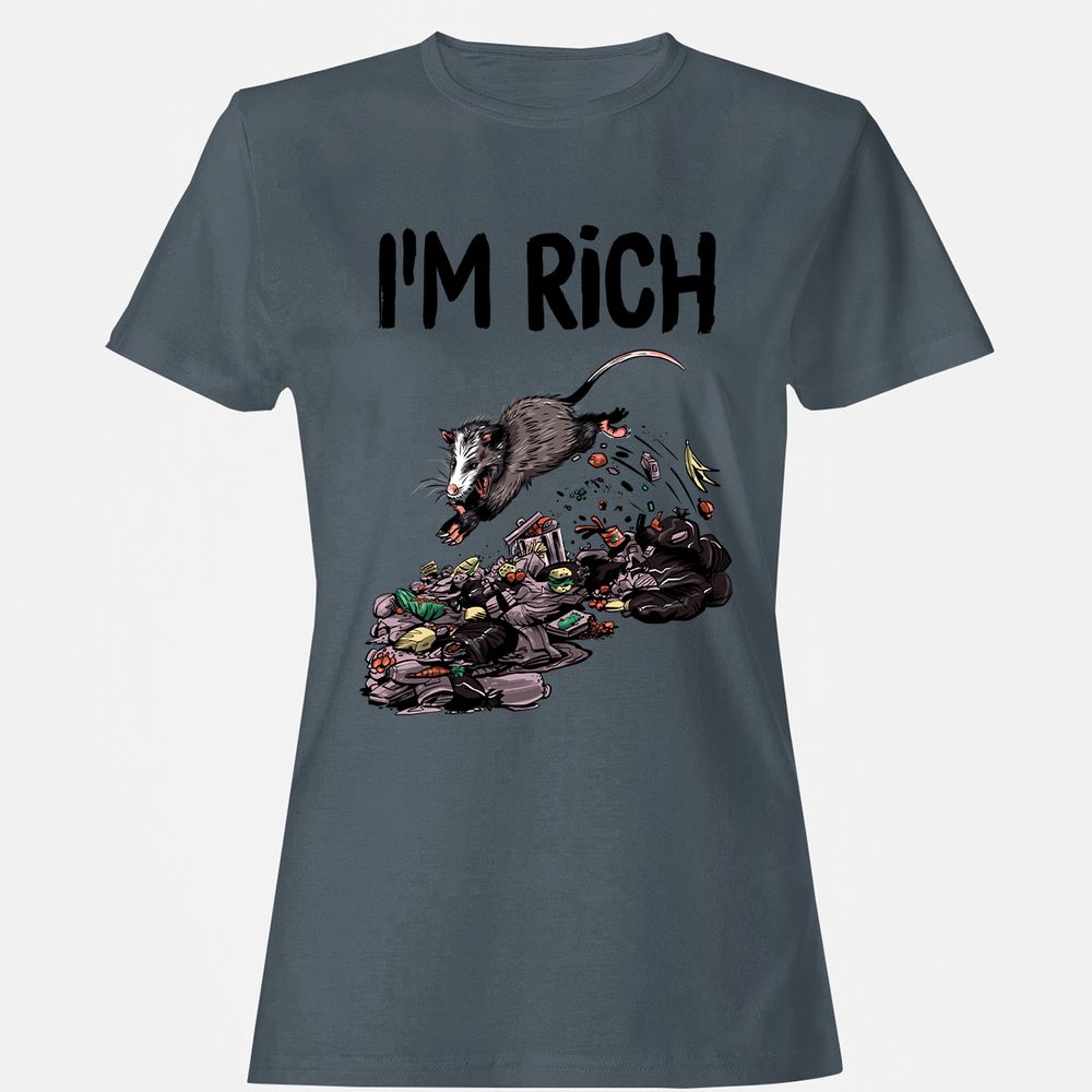 Women's T-Shirt - 1MEW93ZV - Charcoal - 3