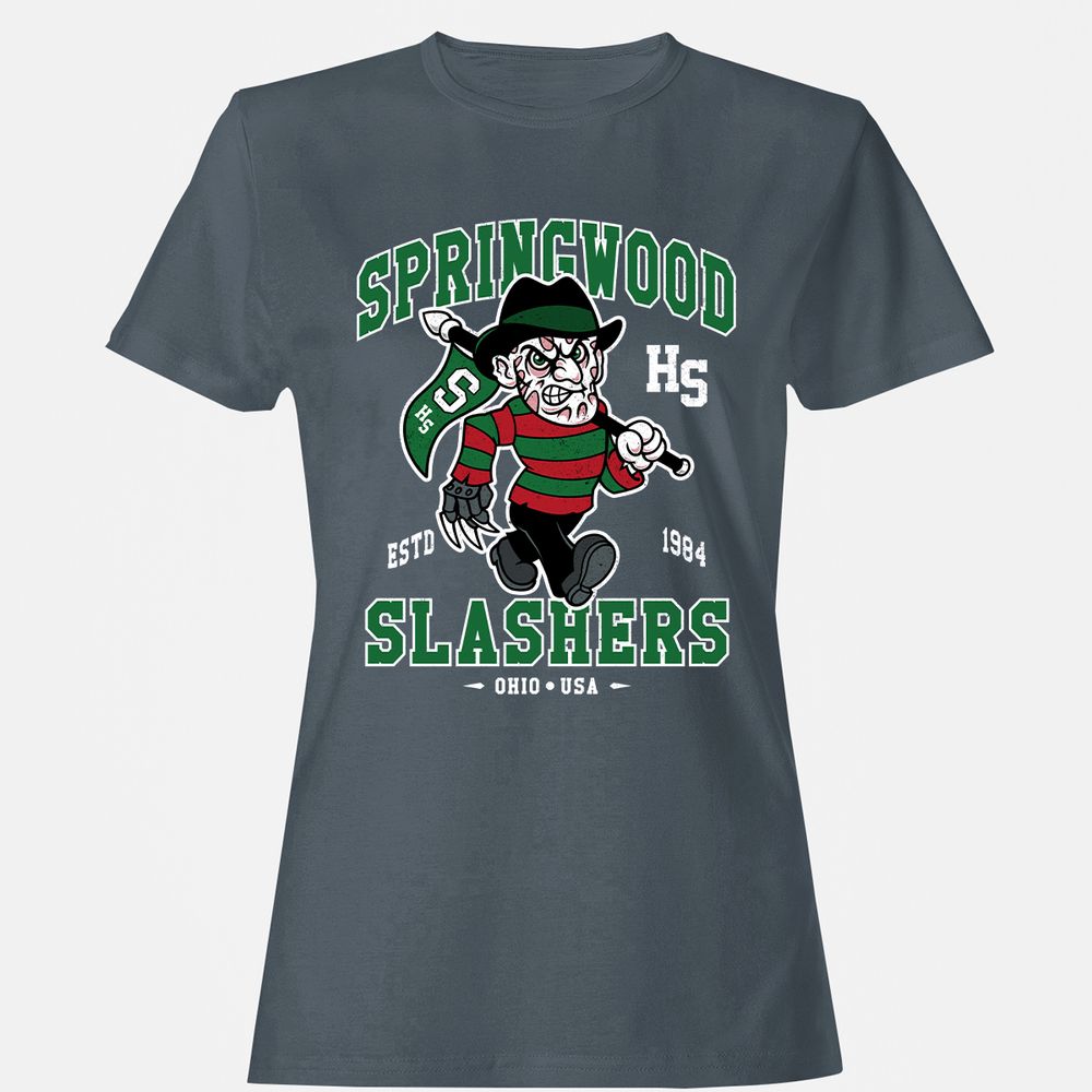 Women's T-Shirt - 3L54CJ7J - Charcoal - 3