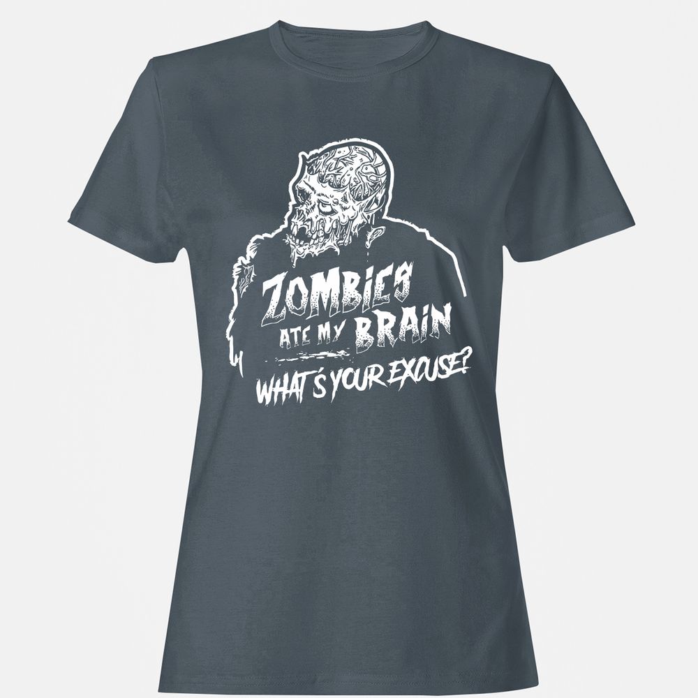 Zombies Ate My Brain - Charcoal - 3