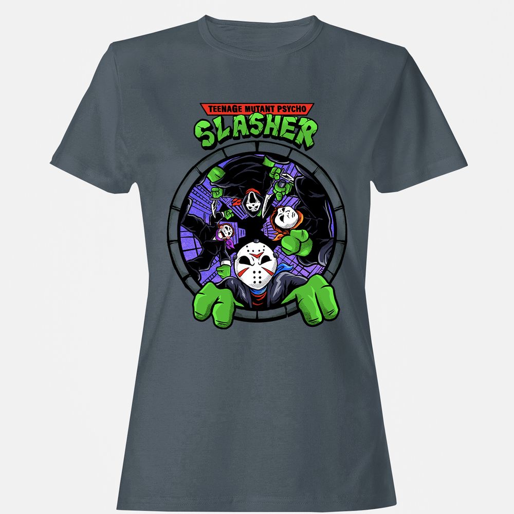 Women's T-Shirt - MG63455P - Charcoal - 3