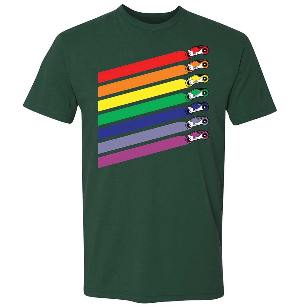 Race The Rainbow - Forest Green - 3