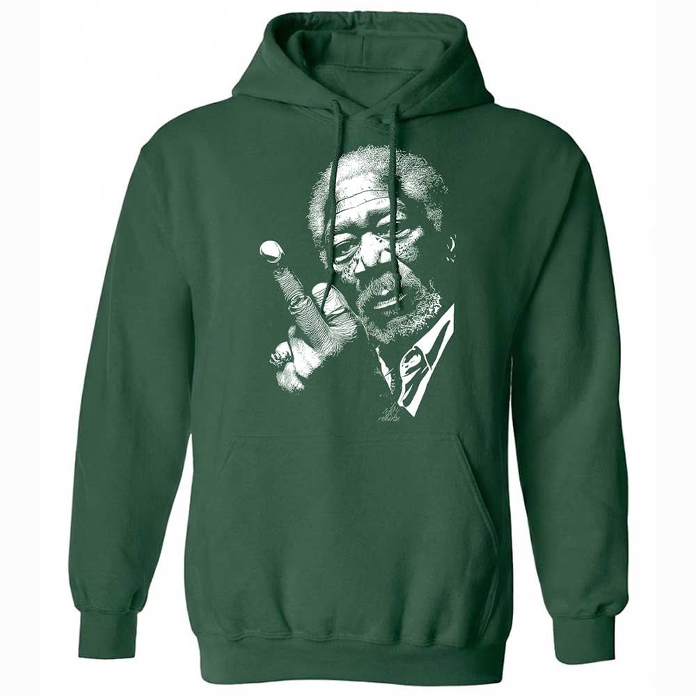 Morgan Freeman middle finger - Forest Green - 3