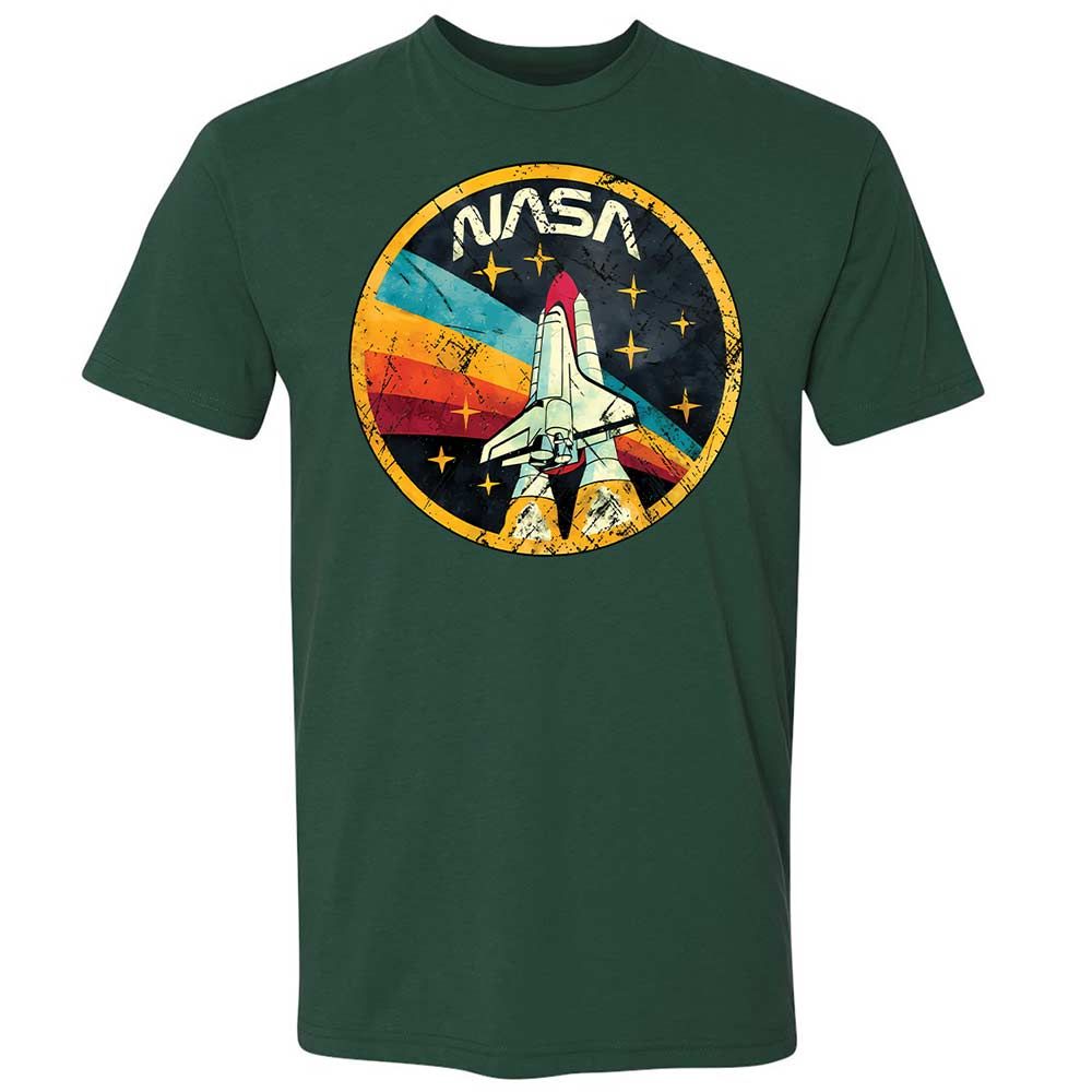 USA Space Agency Vintage Colors - Forest Green - 3