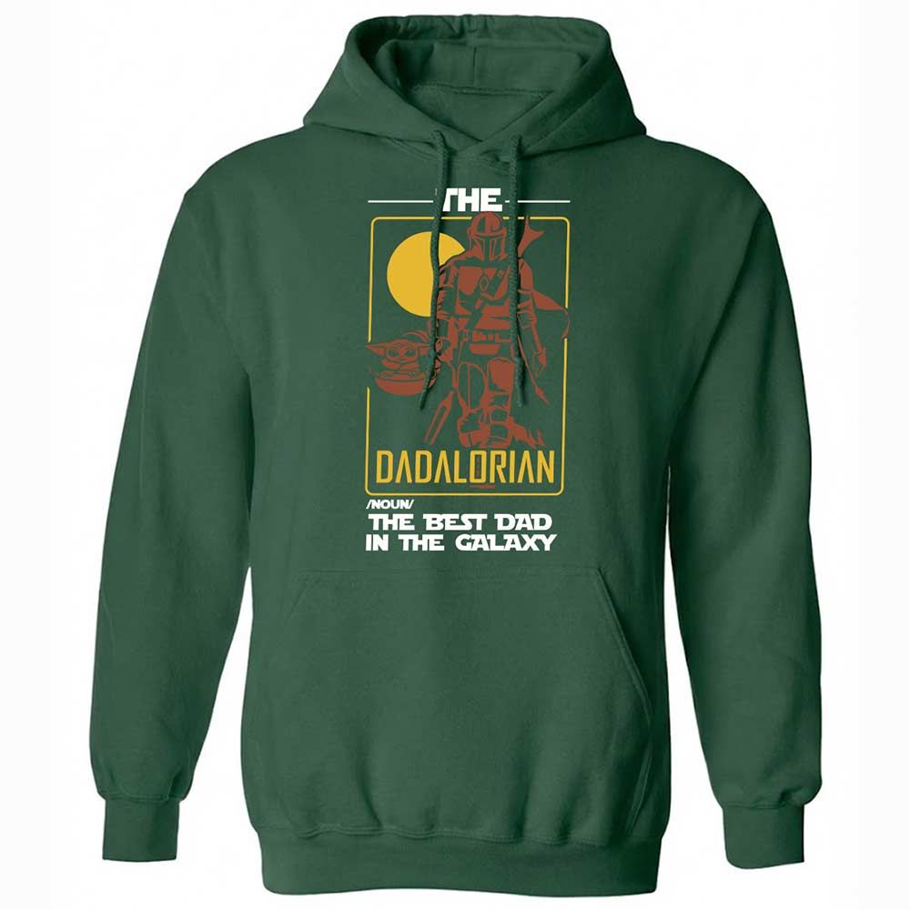 The Dadalorian The Best Dad In The Galaxy - Forest Green - 3