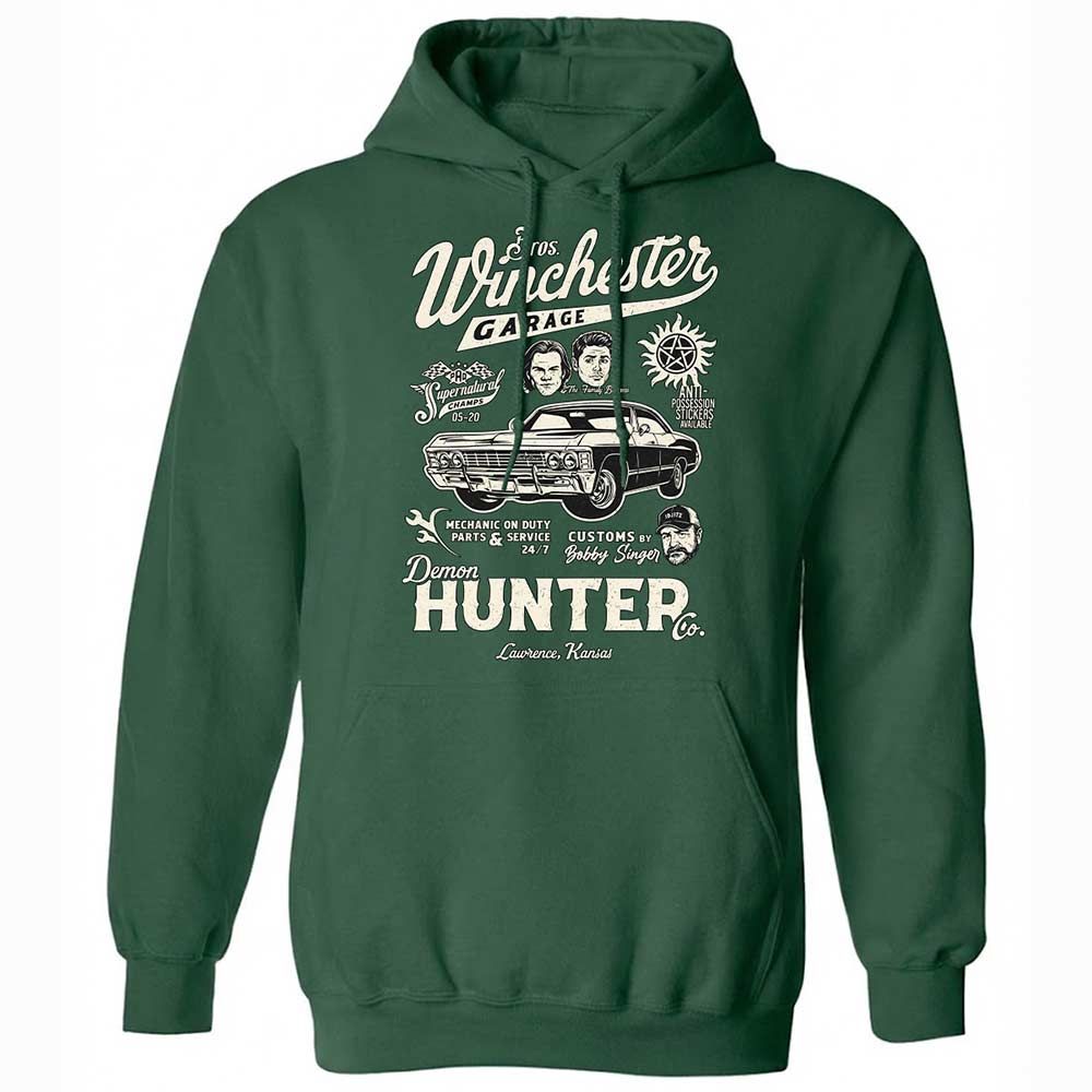 Classic Unisex Hoodie - NXYTW9A8 - Forest Green - 3