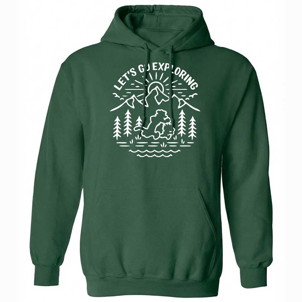 Classic Unisex Hoodie - EFQ7QKBG - Forest Green - 3