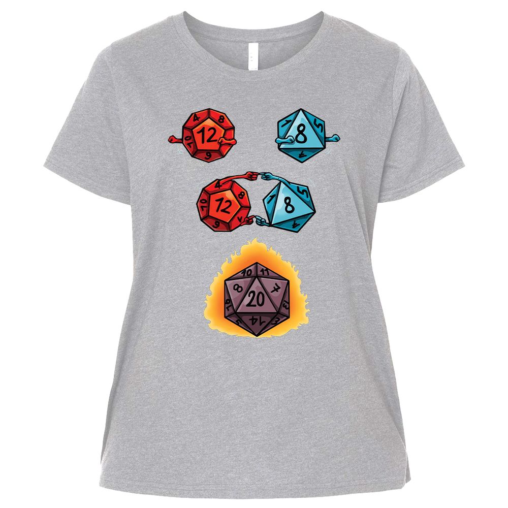 Ladies Curvy Jersey - 4SQE65AA - Heather - 3