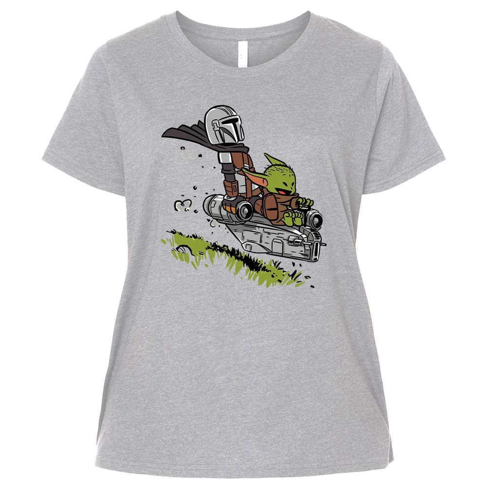 Ladies Curvy Jersey - GNPWDQ9U - Heather - 3