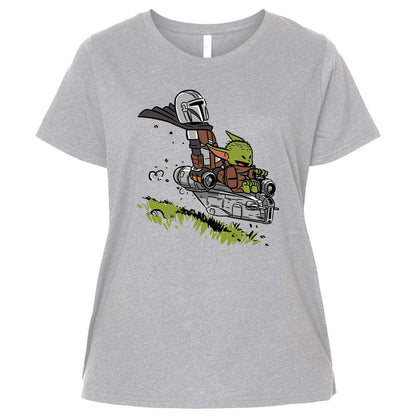 Ladies Curvy Jersey - GNPWDQ9U - Heather - 3