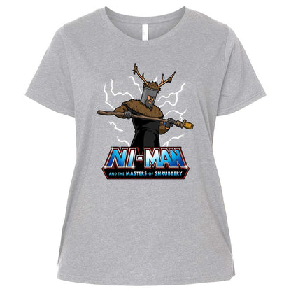 Ladies Curvy Jersey - ER69K3QN - Heather - 3