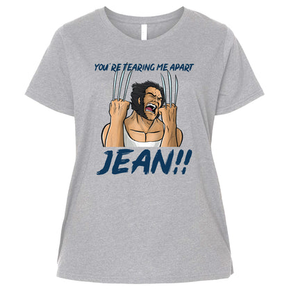 Ladies Curvy Jersey - YBV5D8DJ - Heather - 3