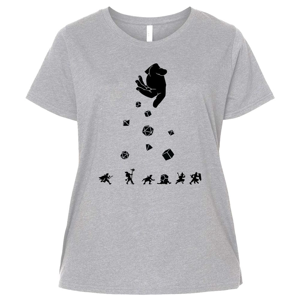 Ladies Curvy Jersey - 1BL9CR4X - Heather - 3