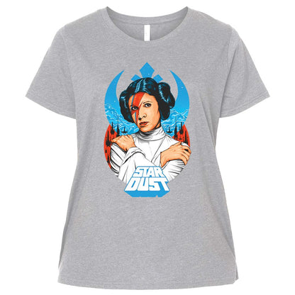 Ladies Curvy Jersey - 67YQMU5F - Heather - 3