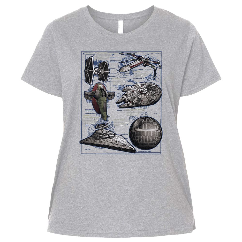 Ladies Curvy Jersey - 1MZXUVBV - Heather - 3