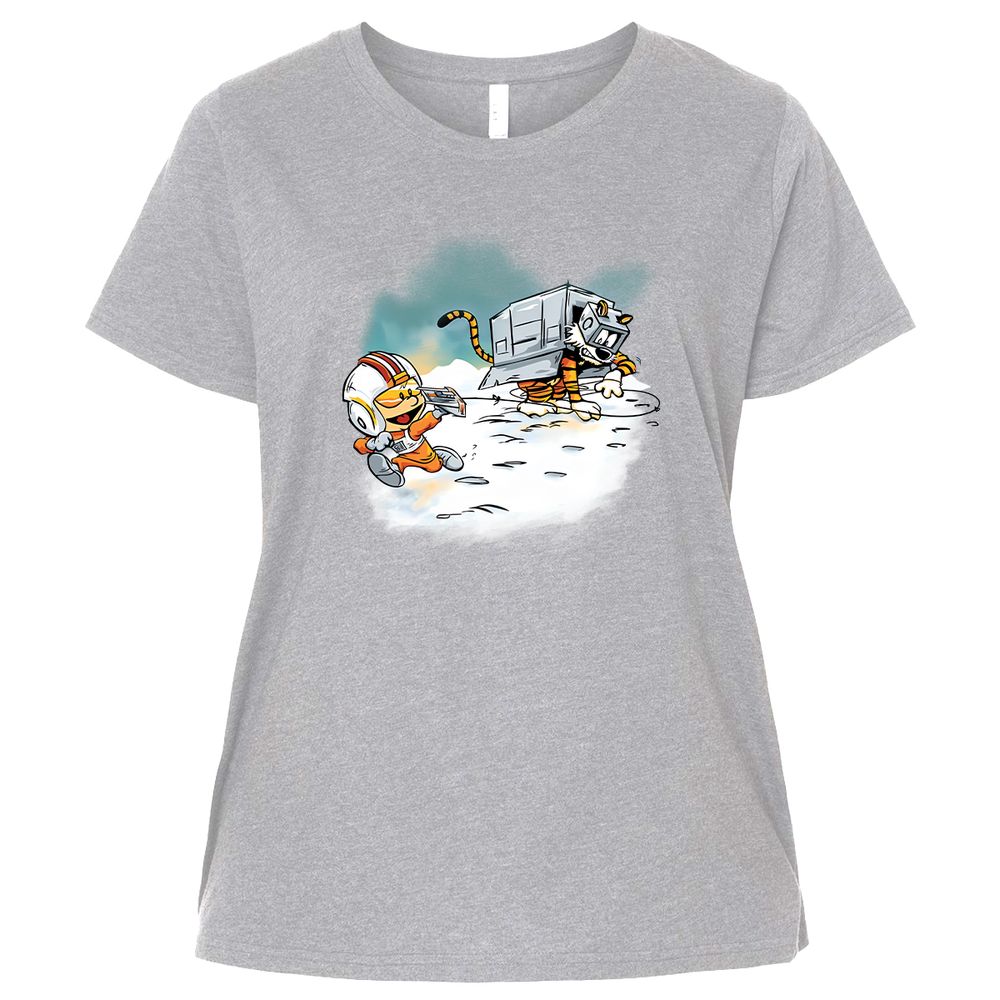 Ladies Curvy Jersey - 9CAUKCZ3 - Heather - 3