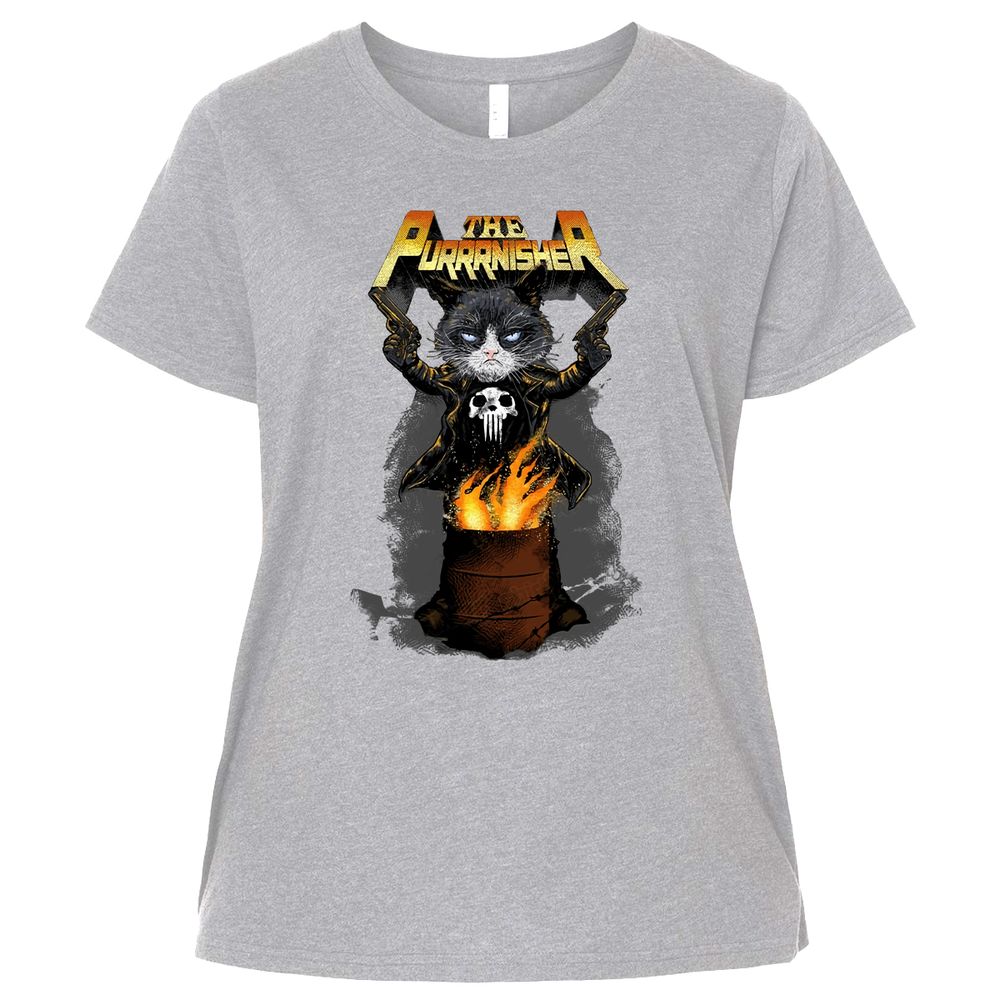 Ladies Curvy Jersey - T8YV5QEQ - Heather - 3