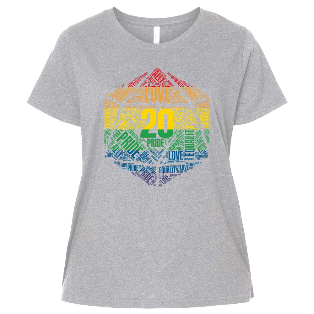 Ladies Curvy Jersey - BZZ7AR47 - Heather - 3