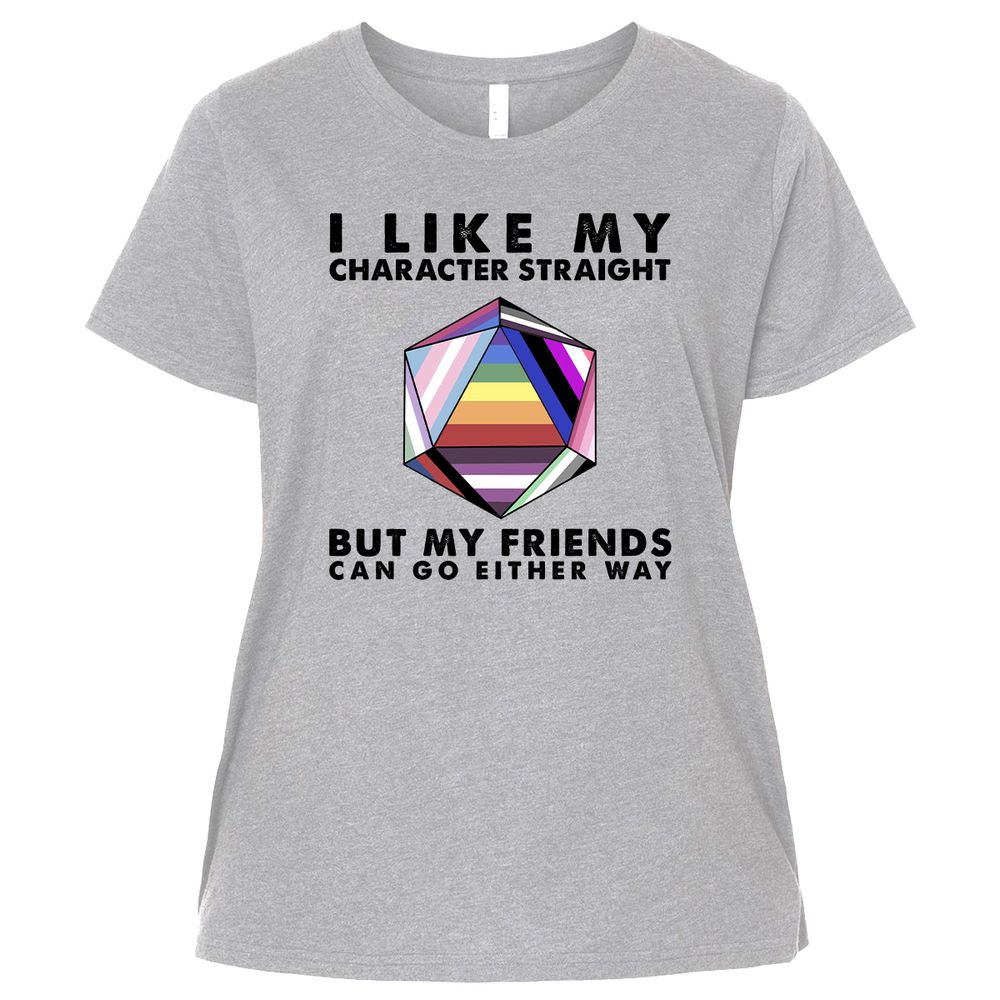 Ladies Curvy Jersey - 5SDBQJNY - Heather - 3