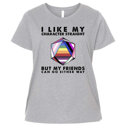 Ladies Curvy Jersey - 5SDBQJNY - Heather - 3