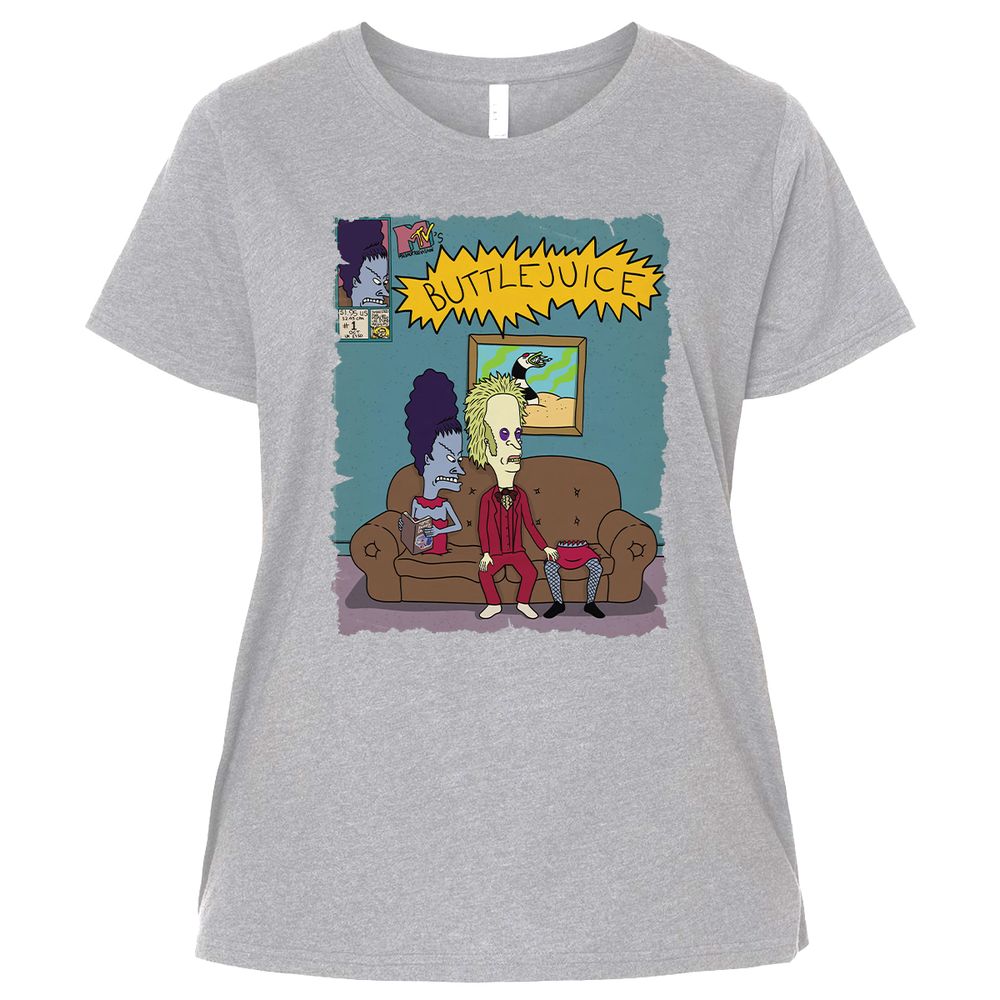 Ladies Curvy Jersey - Q8RE63B9 - Heather - 3