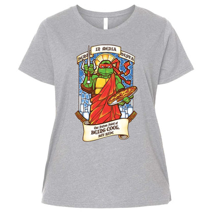 Ladies Curvy Jersey - XFQSZV4R - Heather - 3