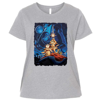 Ladies Curvy Jersey - W7HFD4V6 - Heather - 3