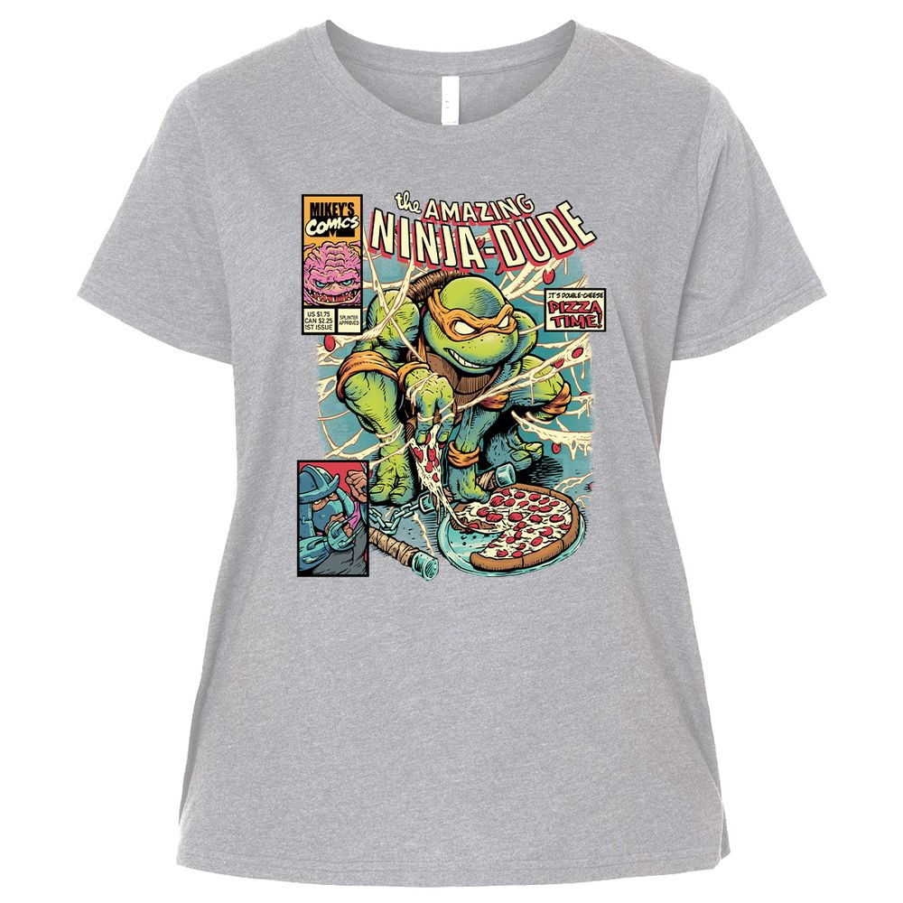 Ladies Curvy Jersey - F28MP4PY - Heather - 3