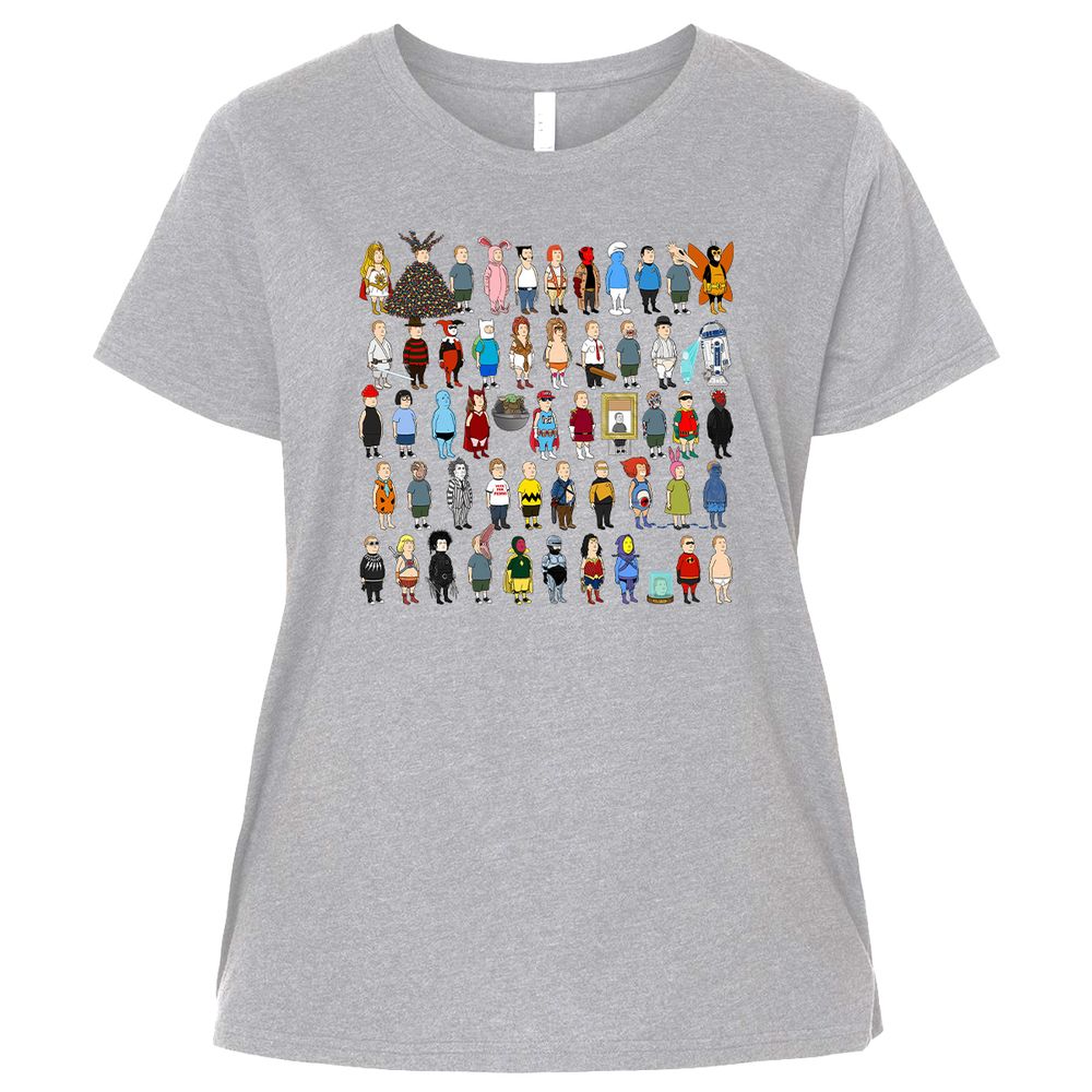 Ladies Curvy Jersey - JSDJCHQP - Heather - 3