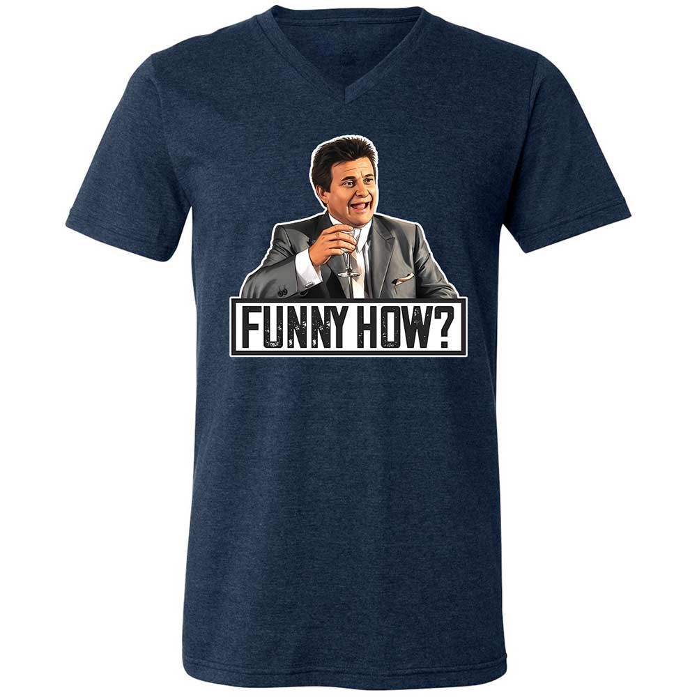 Unisex V-Neck T-Shirt - 29VAQ1FL - Heather Navy - 3